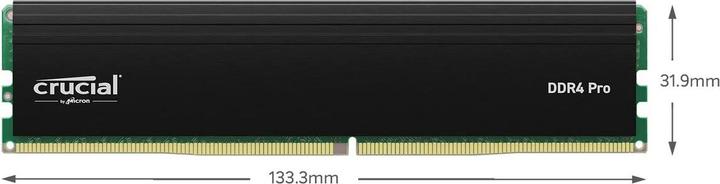 Actual product image Crucial Pro (2 x 32GB, 3200 MHz, DDR4-RAM, U-DIMM)