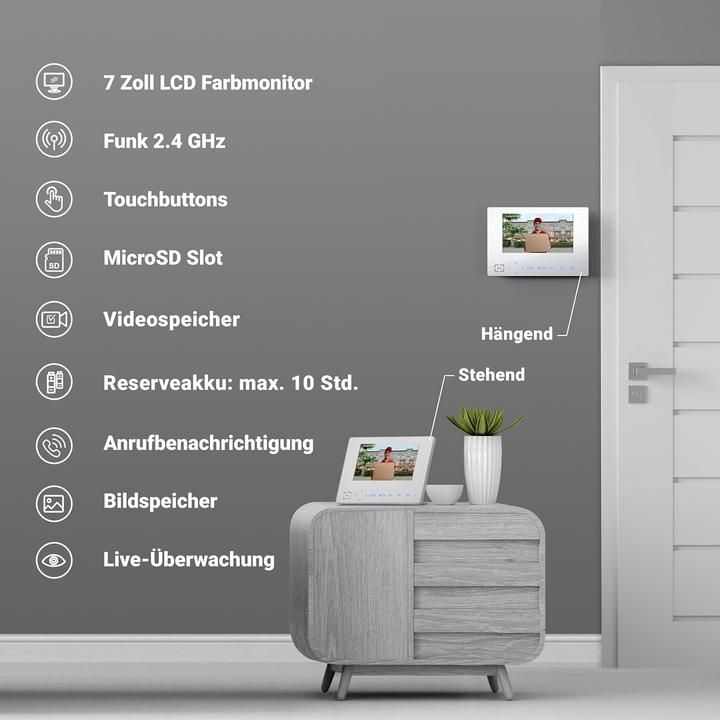 Actual product image Goliath Toys Funkklingel mit Kamera & 7-Zoll-Monitor (Wi-Fi)