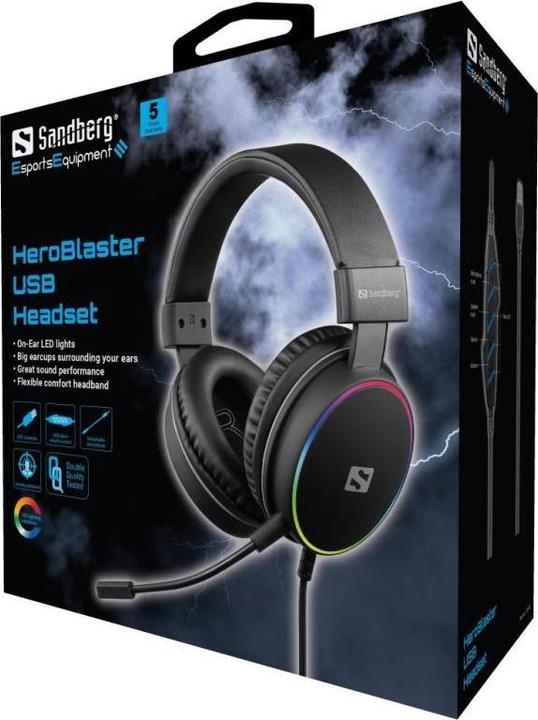 Actual product image Sandberg HeroBlaster USB headset (Cable)
