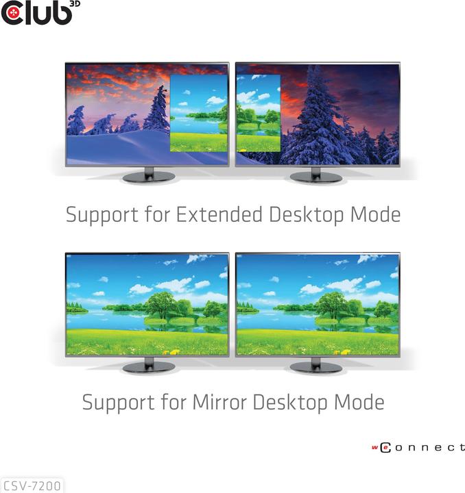 Produktbild Club 3D Club3D Multi Streaming Transport Hub 1xDP -> DP/HDMI (HDMI, 6.20 cm)