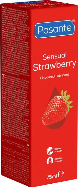Pasante «Sensual Strawberry Lube» – 75 ml, wasserbasiert, kondomfreundlich, fruchtiges Aroma (75 ml)