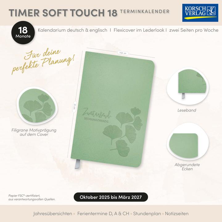 Produktbild TimerSoftTouch18Monatejade2026/2027