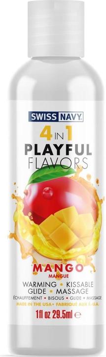 Actual product image Swiss Navy 4 in 1 Mango - 1 fl oz / 30 ml (30 ml)