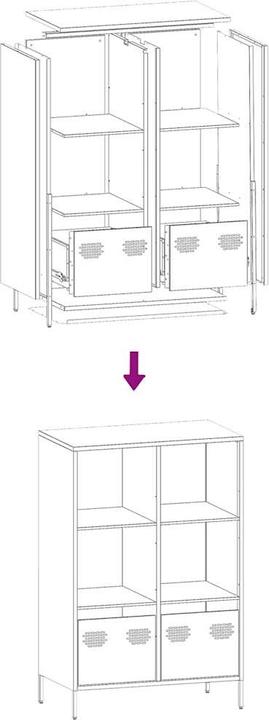Image du produit vidaXL Highboard (68 x 39 x 103.50 cm)