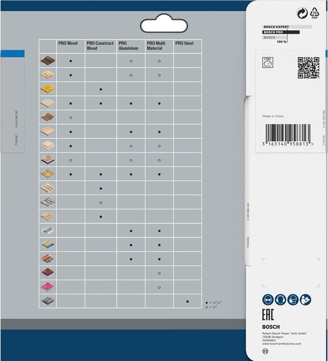 Productafbeelding Bosch Professional Zubehör Cirkelzaagblad