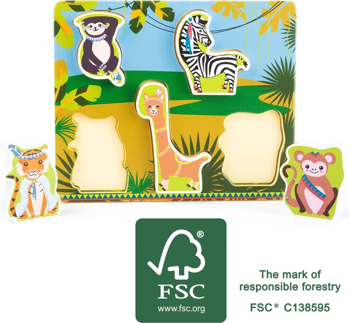 Produktbild small foot Setzpuzzle Jungle