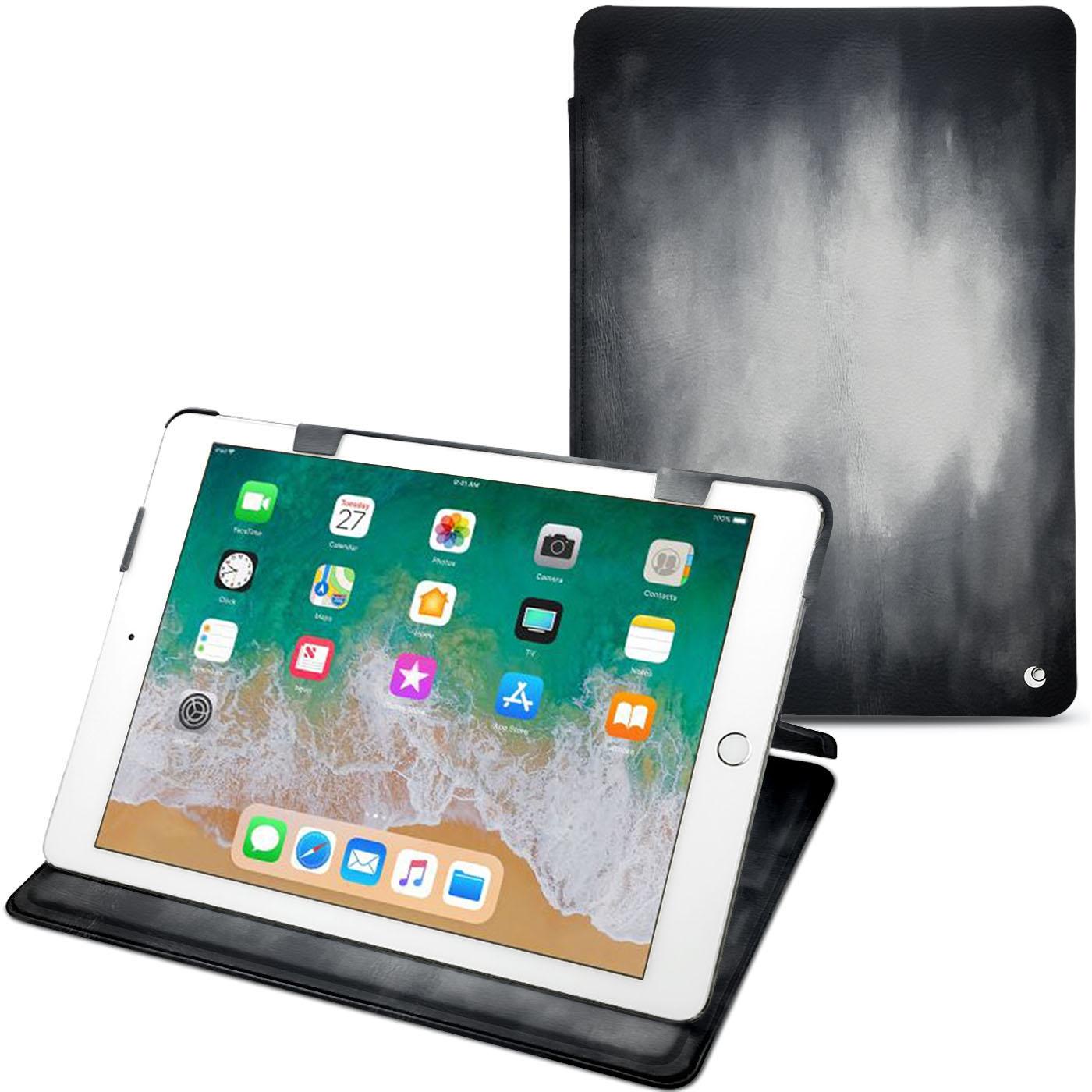 Noreve Lederschutzhülle horizontal (iPad 9.7), Tablet Hülle, Grau