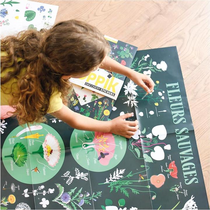 Actual product image Poppik Sticker Learning Poster Botany (72 Sticker)