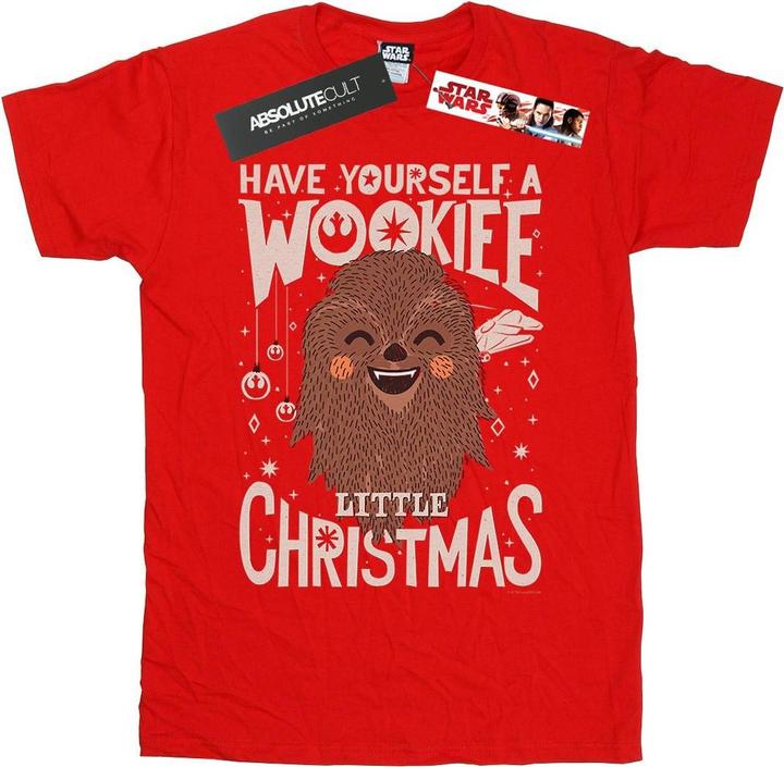 Actual product image Star Wars Boys Wookiee Little Christmas T-Shirt (140, 146)