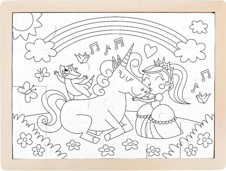 Immagine prodotto Hape Puzzle Unicorno + Amici (24 pezzi)