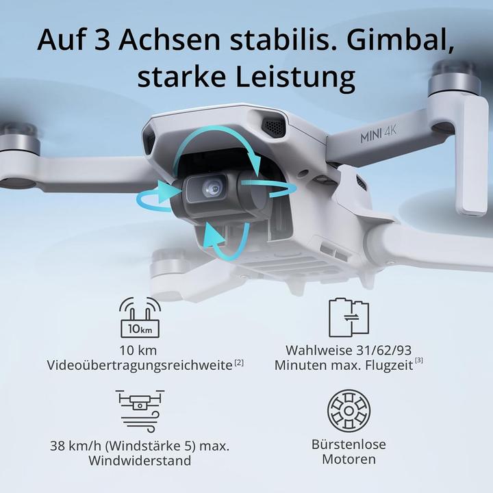 Actual product image DJI Mini 4K (31 min, 249 g, 12 Mpx)
