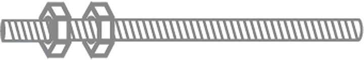 Swisspet Gewindestange (Silver)