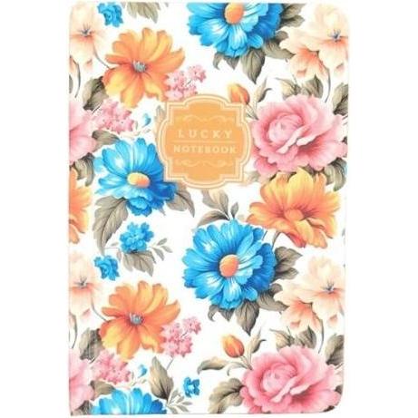 Fresh, Quaderni + Bloc notes, Notizbuch 140x95/64K Raster Blumen FRISCH (Quadretti)