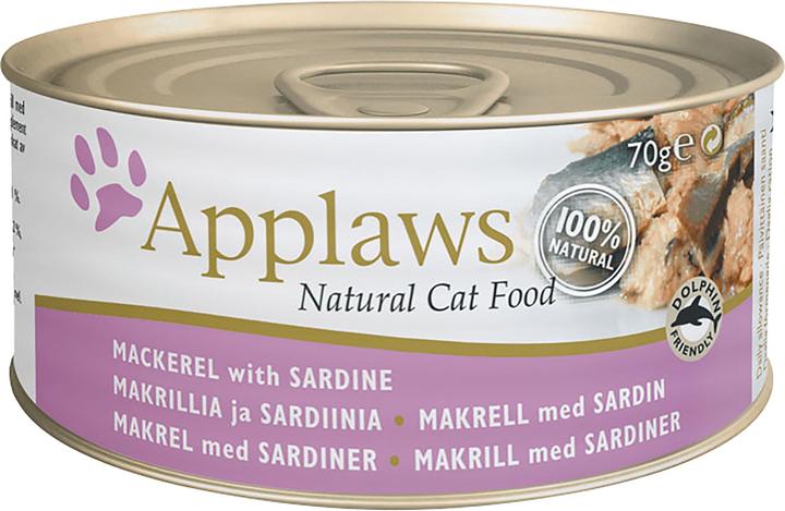 Applaws Tin Mackerel & Sardine (Junior, 24 Stk., 1680 g)