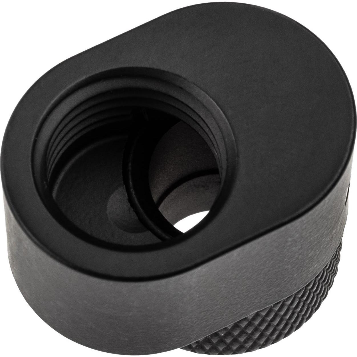 Thumbnail - XSPC G1/4 Rotary 7mm Offset Fitting - mattschwarz, Wasserkühlung Anschluss, Schwarz