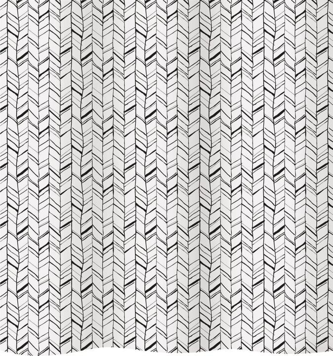 Image du produit Diaqua Rideau de douche textile Chevron (240 x 180 cm)