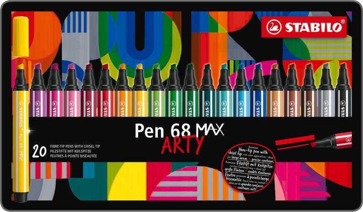 Produktbild STABILO PEN 68 MAX ARTY - Fasermaler (Mehrfarbig, 20 x)