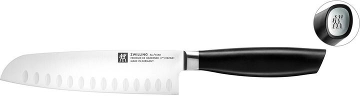 Zwilling All Star Santoku m. Kullen 180, chrome-silber (18 cm)