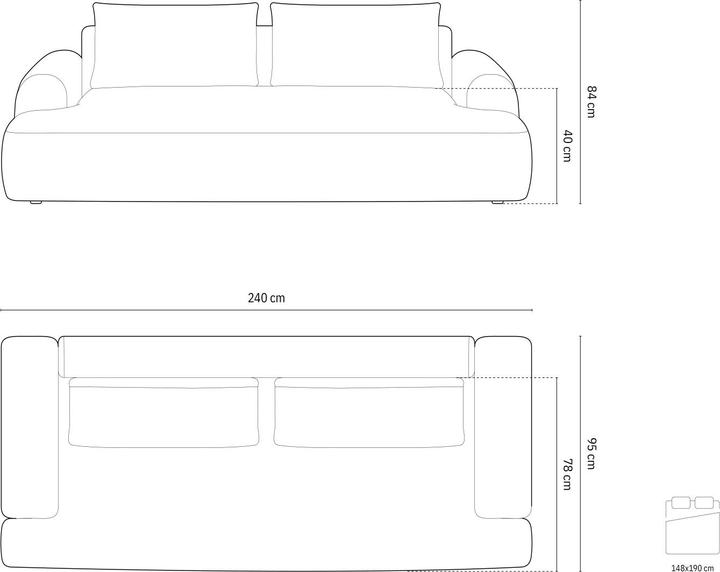 Produktbild Cosmopolitan Design Calma (3-Sitzer)