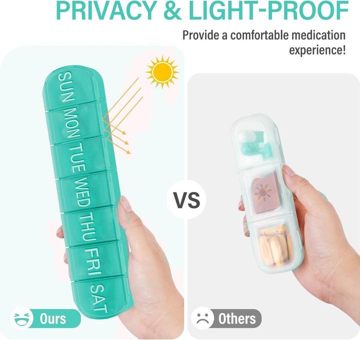 Immagine prodotto Cbx Tablettenbox 7 Tage – Wochen Pillendose mit grosser Kapazität