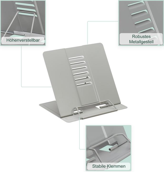 Produktbild Relaxdays 2x Buchständer (16.50 x 21 x 18 cm)