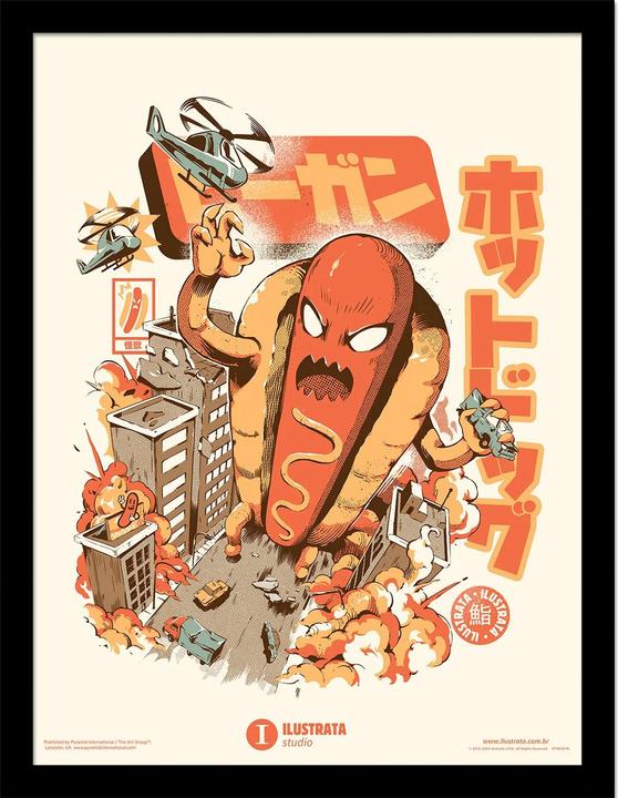 Ilustrata Gerahmtes Poster Great Hot Dog (30 x 40 cm)