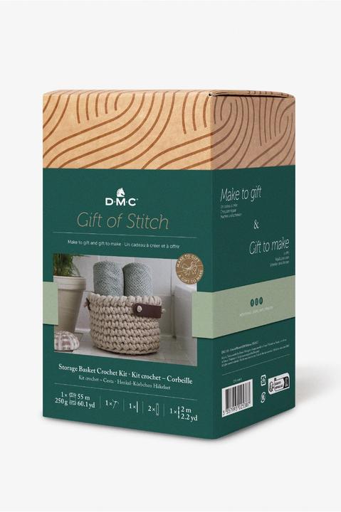 Actual product image DMC Gift of Stitch crochet set storage basket