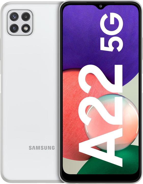 Produktbild Samsung Galaxy A22 5G EU (128 GB, White, 6.60", Dual SIM, 48 Mpx, 5G)