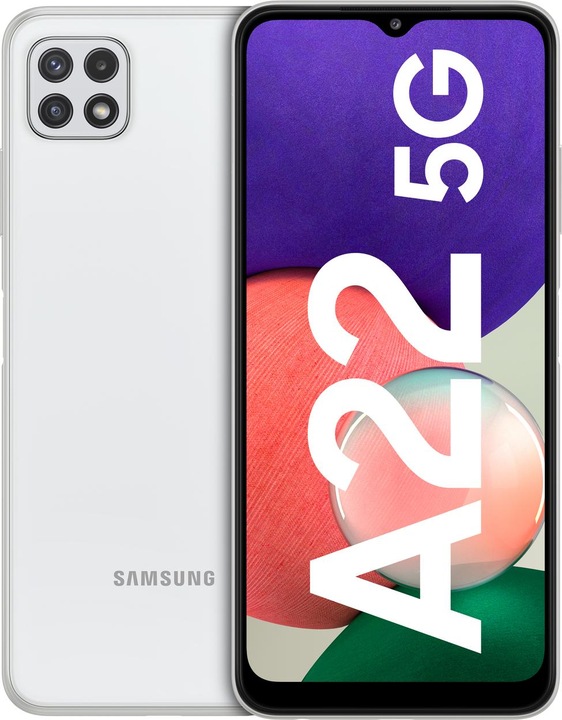 Produktbild Samsung Galaxy A22 5G EU (128 GB, White, 6.60", Dual SIM, 48 Mpx, 5G)