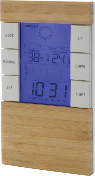 Actual product image Xd Collection Utah Bamboo Digital Desk Clock