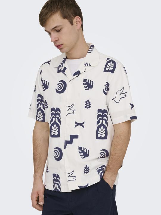 Immagine prodotto Only & Sons ONSWHITE Hawaii-Hemd Hawaii-Hemd (L)
