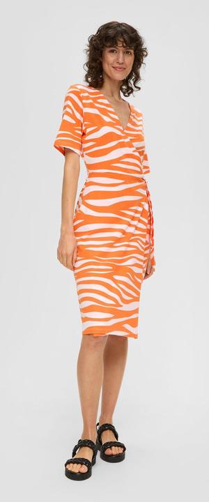 Produktbild S.Oliver Kleid Kleid mit V-Ausschnitt (46)