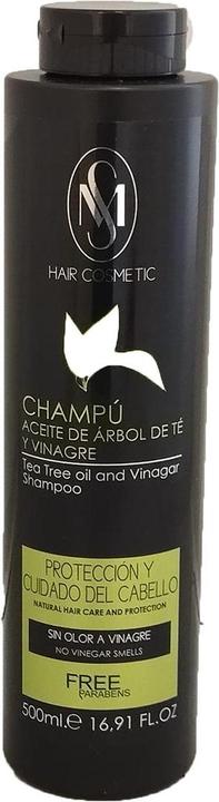 Produktbild Hair Cosmetic Teebaumöl und Essig Shampoo ohne Parabene und Geruch 500ml (500 ml, Flüssiges Shampoo)