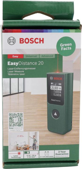 Image du produit Bosch Home & Garden EasyDistance 20 (20 m, 635 nm)