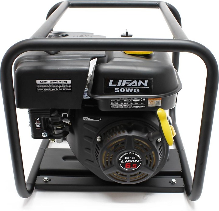 Produktbild Wiltec LIFAN Benzin Schmutzwasserpumpe 36m³/h 26m 4.8kW (6.5PS) 50mm (2") Gartenpumpe (Schmutzwasserpumpe)