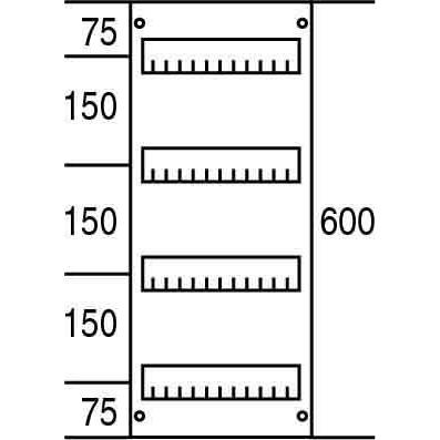 Thumbnail - Striebel & John STR AS214 Abdeckung 600x250mm m.Schlitz, Elektronikzubehör + Gehäuse, Grau