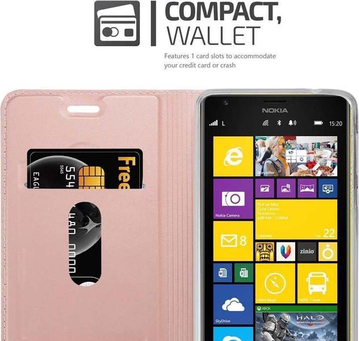 Actual product image Cadorabo Book Classy Style Cover (Nokia Lumia 1520)
