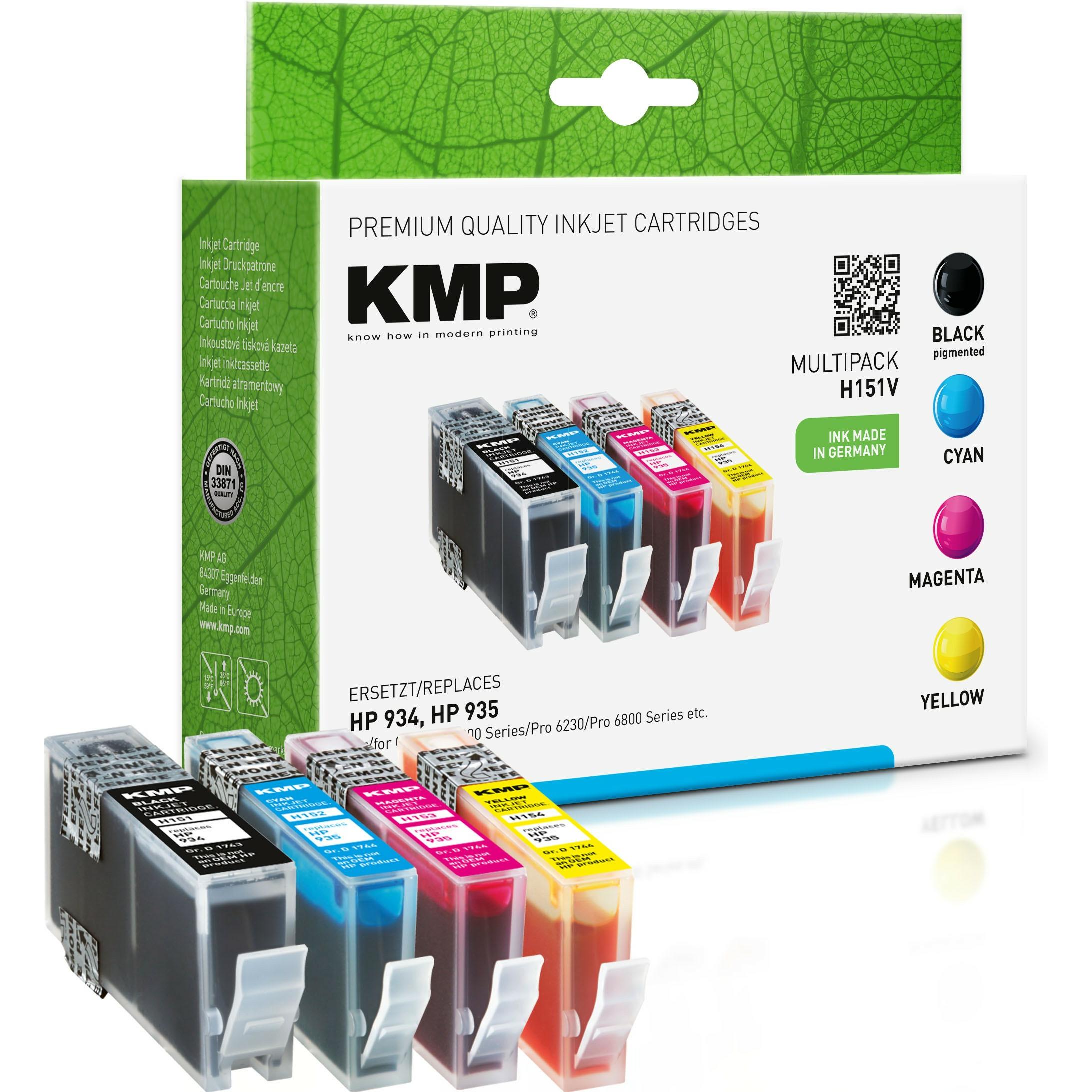 Thumbnail - KMP, Druckerpatrone, H151V Multipack (M, BK, C, Y)