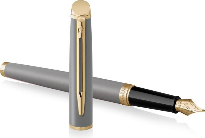 Actual product image Waterman Hémisphère Understated Edition - Füllfederhalter (Stone grey, Metallic gray, 1 x)