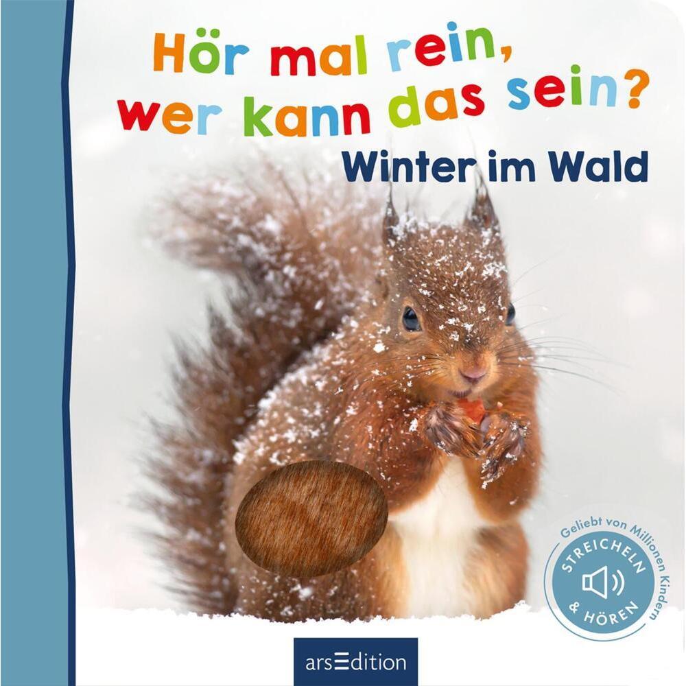 Ars Edition, Babybücher, Hör mal rein, wer kann das sein? - Winter im Wald (Deutsch)