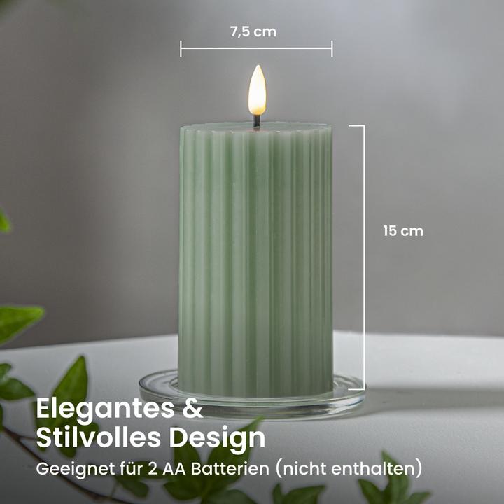 Actual product image Star Trading LED Pillar Candle Flame Stripe (1x)