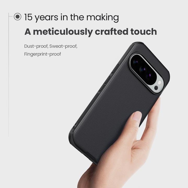 Immagine prodotto Nillkin Super Frosted PRO Magnetische Rückseite für Google Pixel 10/10 Pro Schwarz (Google Pixel 10 Pro)