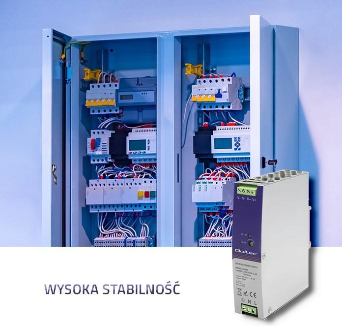 Produktbild Qoltec 50905 Industrial DIN rail power (75 W)