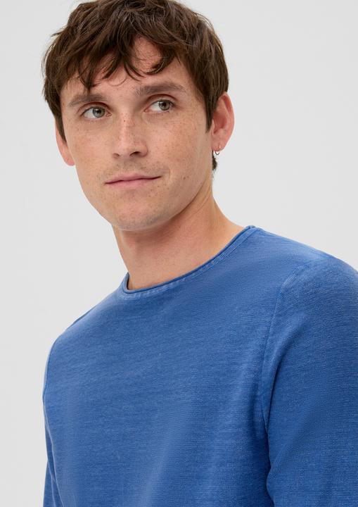 Produktbild s.Oliver Strickpullover Pullover mit Garment Dye (L)