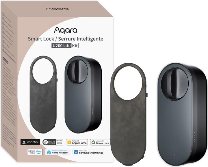 Produktbild Aqara Smart Lock U200 Lite Kit (Fingerabdruck, Smartphone, Elektronische Zahlenkombination)