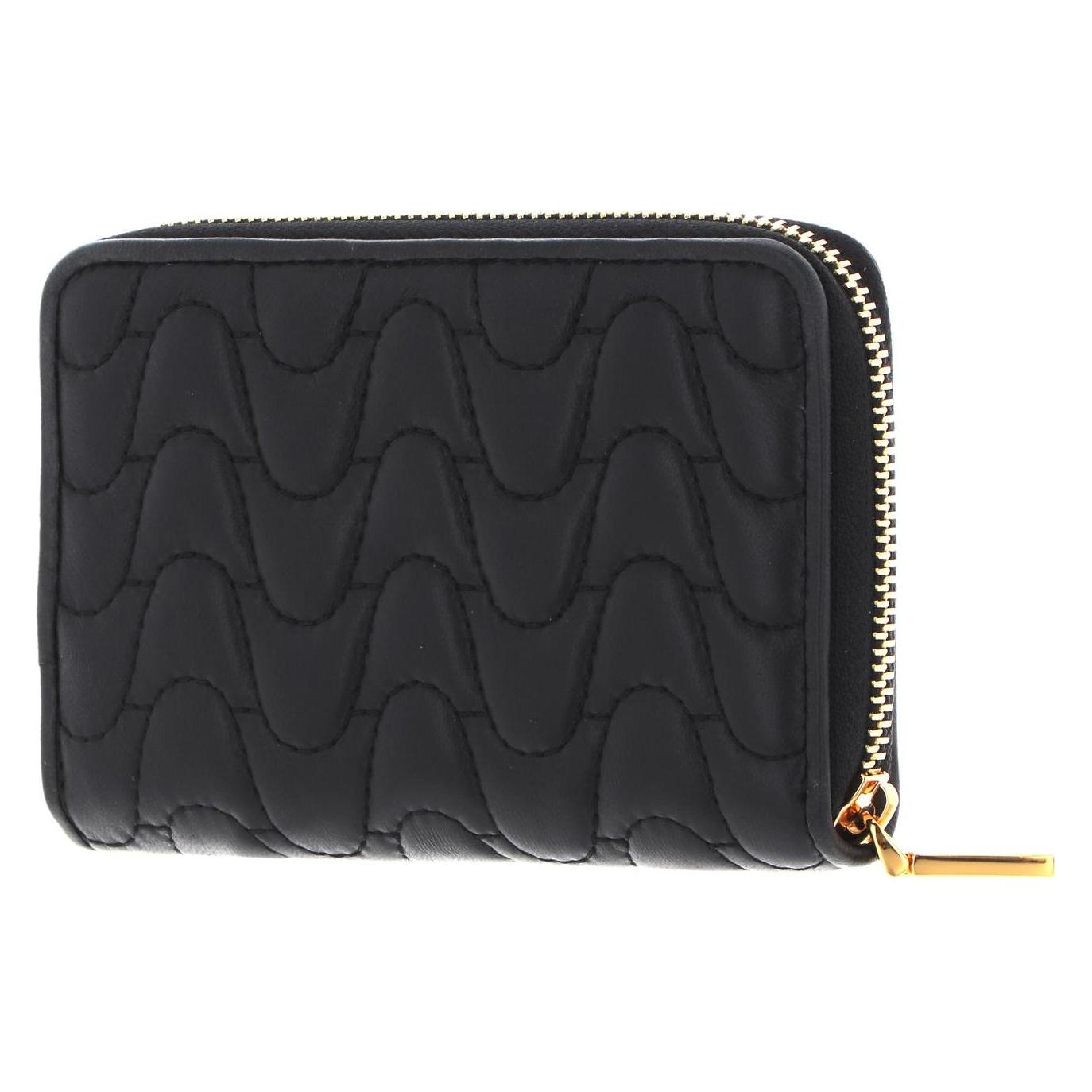 Coccinelle, Damen, Portemonnaie, Clivia Matelasse Zip Around Wallet, Schwarz