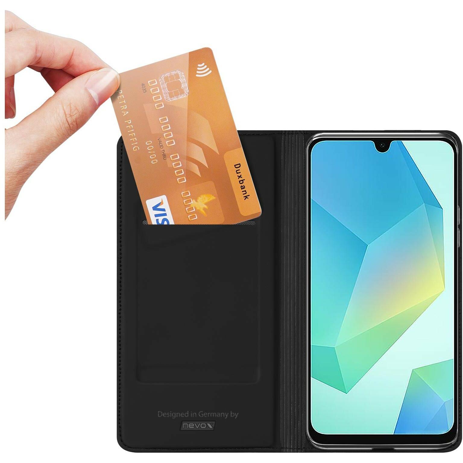 Thumbnail - Nevox Booktasche SAM A16, sw (Samsung Galaxy A16 5G), Smartphone Hülle, Schwarz
