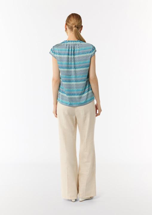 Immagine prodotto Comma Bluse Bedruckte Satinbluse mit Faltendetail (38)