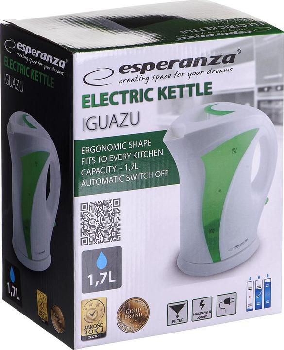 Produktbild Esperanza electric Iguazu EKK018G (2200W 1.7l, green color) (1.70 l)