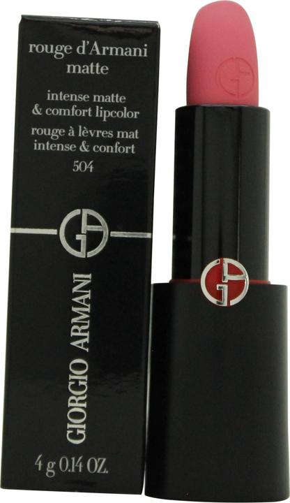 Actual product image Giorgio Armani Rouge D'Armani Matte No 504 (Russian rose)